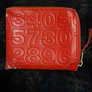 Leather patterned COMME des GARÇON wallet